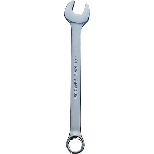 Combination Wrench, Metric, 21 mm Head, Chrome Vanadium Steel, Silver