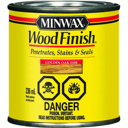 Wood Stain, Golden Oak, Liquid, 236 mL, Can