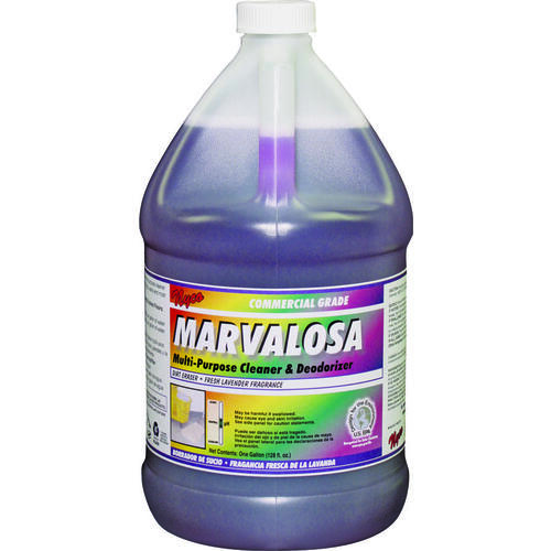 Cleaner and Deodorizer, 4 gal Bottle, Liquid, Lavender, Purple