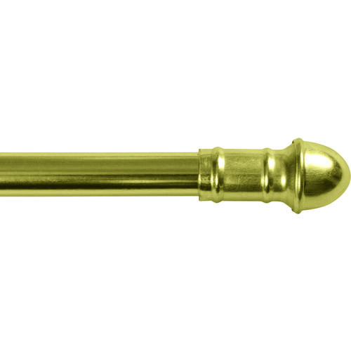 Kenney KN387/3NP KN387/3 Cafe Rod, 7/16 in Dia, 48 to 84 in L, Brass