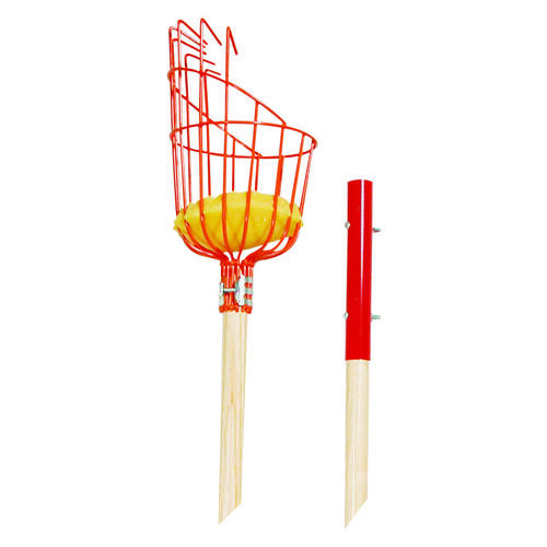 True Temper 2324500 Fruit Harvester, <2-1/2 lb Basket, Steel Basket, Aluminum Handle