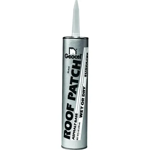 ROOF PATCH Series Roof Cement, Black, Liquid Cartridge