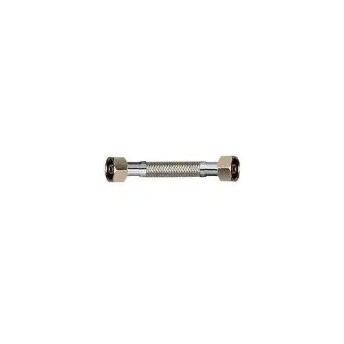 EZ Series Sink Supply Tube, 1/2 in Inlet, IP Inlet, 1/2 in Outlet, IP Outlet, Stainless Steel Tubing