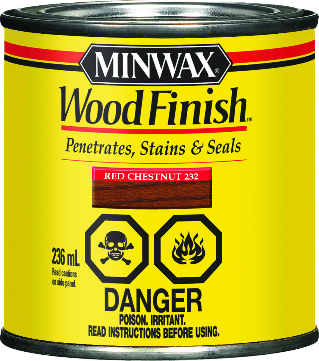 Minwax CM2320144 Wood Stain, Red Chestnut, Liquid, 236 mL, Can