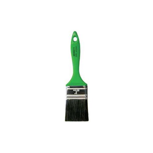 BENNETT P0 GRN 75 Paint Brush, 3 in W, Polyester Bristle Black