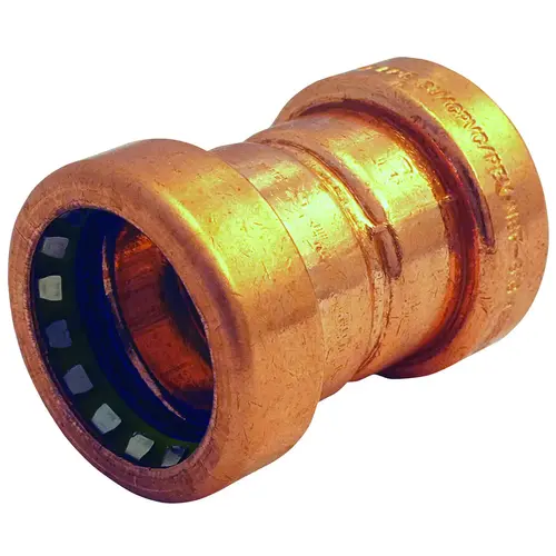 900 Series Pipe Coupling, 1/2 in, Copper, 200 psi Pressure