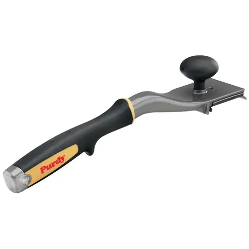 Scraper, 2-1/2 in W Blade, Four-Edge Blade, Steel Blade, Rubber Handle, Tapered Handle, 11-1/2 in OAL
