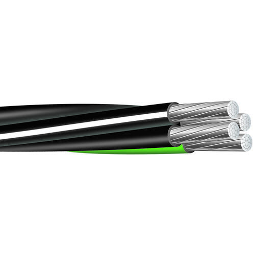 Southwire 2-2-4-6X500AL USE Compact Stranded 8000 Service Entrance Cable, Aluminum Conductor