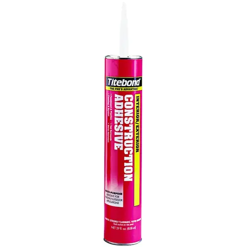 Construction Adhesive, Tan, 28 oz Cartridge