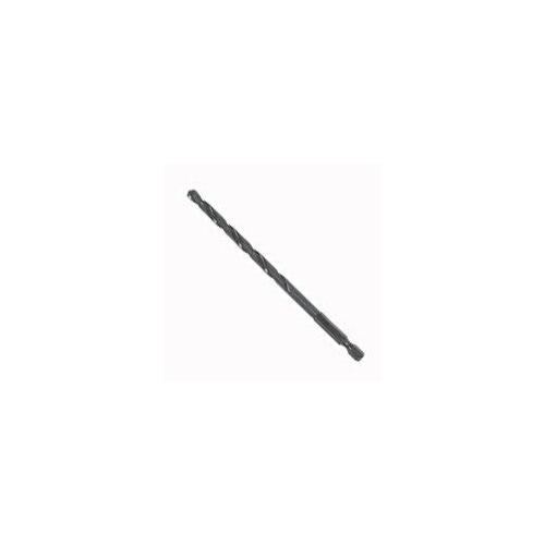 Jobber Drill Bit, 7/64 in Dia, 3-7/16 in OAL, Spiral Flute, 1/4 in Dia Shank, Hex Shank Black Oxide