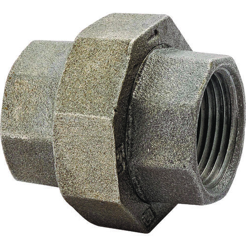 Pipe Union, 3/8 in, Threaded, Malleable Iron, 40 Schedule, 300 PSI Pressure