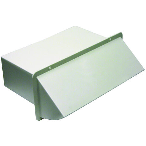 Wall Cap, Plastic, White, For: 10 x 3-1/4 in Hoods