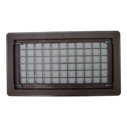 Bestvents 510BR Foundation Vent, 15-1/4 in W, Polypropylene, Brown