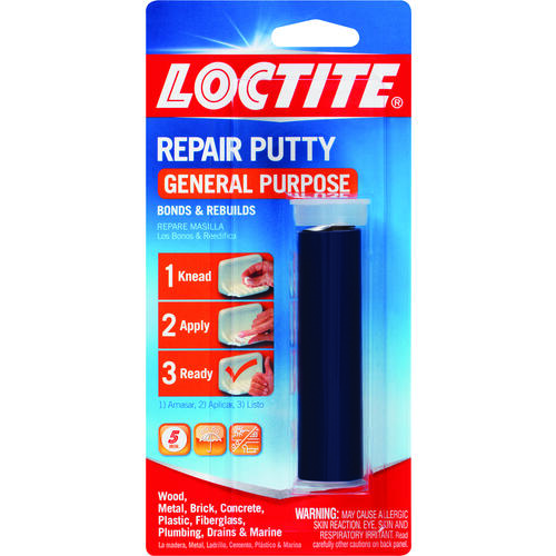 All-Purpose Repair Putty, Solid, Blue/White, 2 oz Carded Cylinder