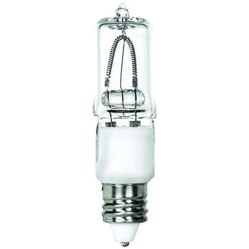Feit Electric BPQ75/CL/MC/CAN-XCP6 Halogen Bulb, 75 W, Candelabra E11 Lamp Base, T4 Lamp, 3000 K Color Temp - pack of 6