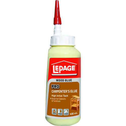 LePage 442184 Pro Carpenter's Wood Glue, Yellow, 400 mL Bottle
