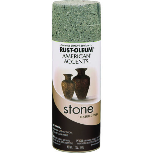 AMERICAN ACCENTS Stone Spray Paint Stone Gray, Solvent-Like, Stone Gray, 12 oz, Aerosol Can