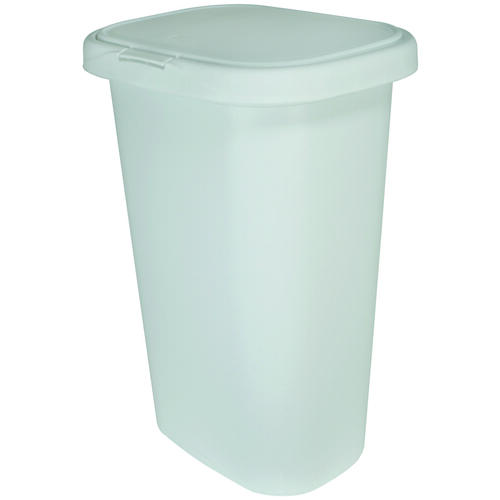 5L58 Waste Can, 52 qt Capacity, Plastic, White, 25-1/2 in H