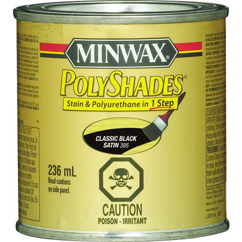 Polyshades, Satin, Liquid, Classic Black, 236 mL, Can