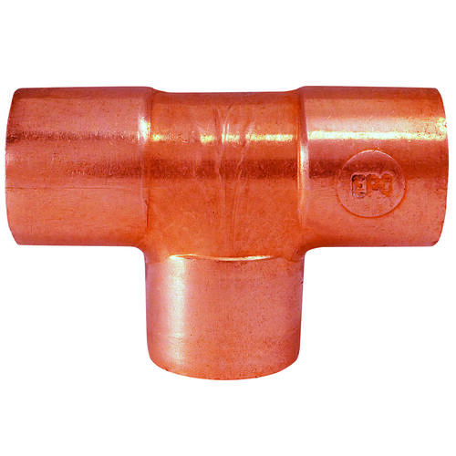 111 Series Pipe Tee, 1/4 in, Sweat, Copper