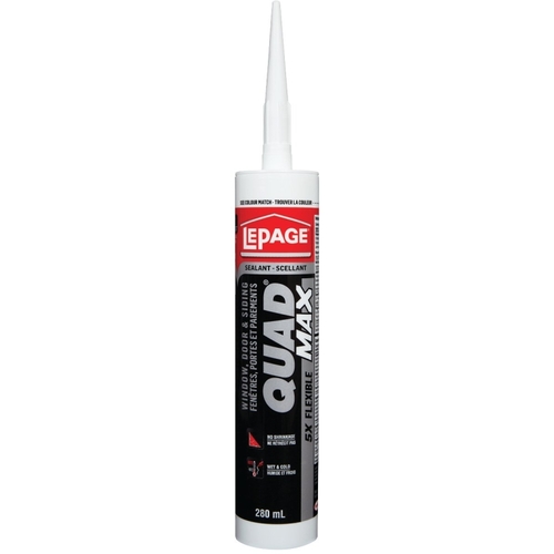 LePage 1869908 Quad Door and Siding Sealant, Blue, 24 to 72 hr Curing, 0 to 140 deg F, 280 mL Cartridge