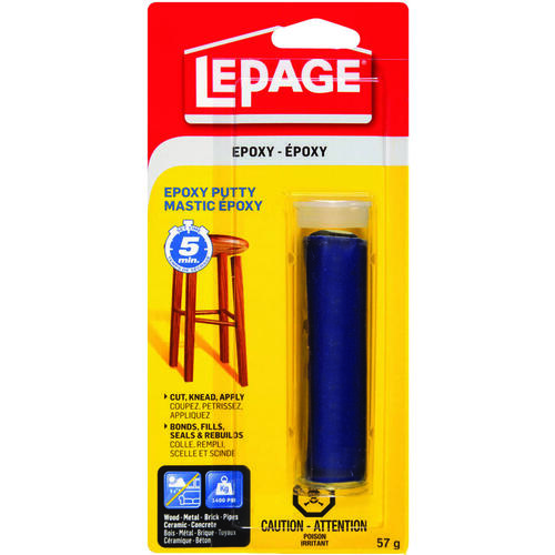 LePage 2048627 Repair Express 716987 Epoxy Putty, Blue, Solid, 57 g Cylinder