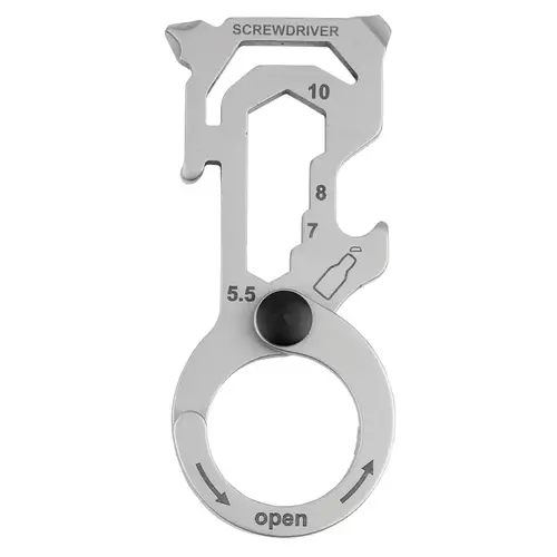 Multi-Tool Ring, Stainless Steel Case