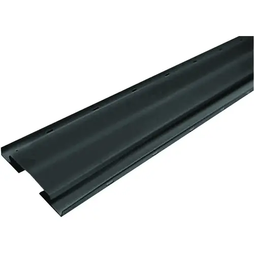 Ridge Vent, 10 ft L, 7-1/2 in W, Aluminum, Black