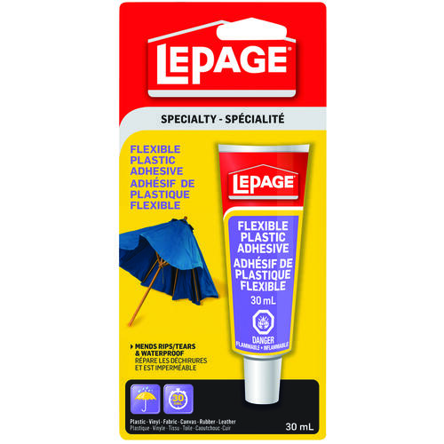 LePage 393915 Plastic Adhesive, Cream, 30 mL Carded Tube