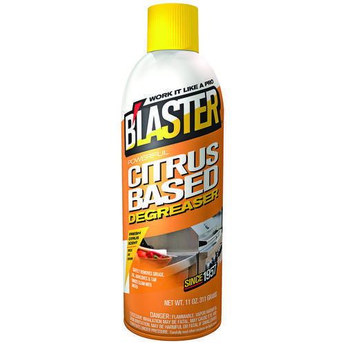 Blaster 16-CBD Degreaser, 11 oz Aerosol Can, Liquid, Citrus