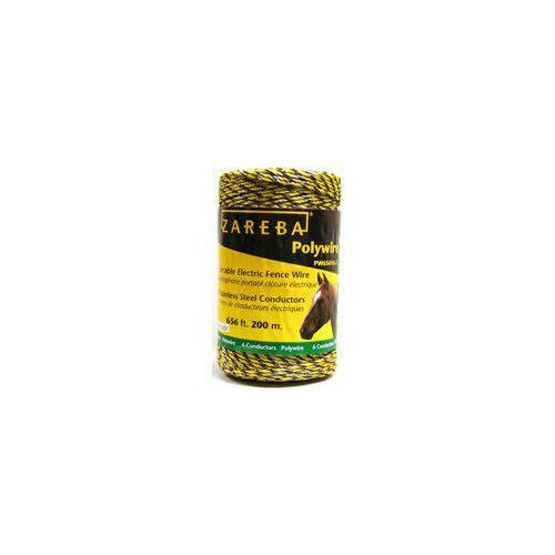 Polywire, Stainless Steel Conductor, Yellow, 656 ft L