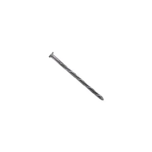 Deck Nail, 16D, 3-1/2 in L, Steel, Hot-Dipped Galvanized, Flat Head, Spiral Shank, 5 lb