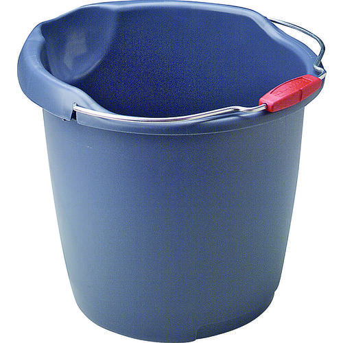 Roughneck Utility Bucket, 15 qt Capacity, Plastic, Royal Blue