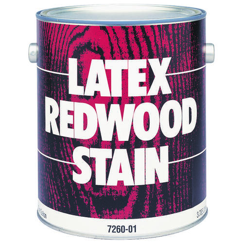 057.007 Latex Stain, Redwood, 1 gal - pack of 4