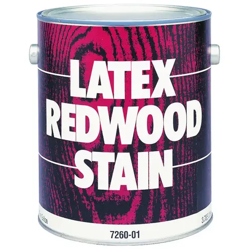 057.007 Latex Stain, Redwood, 1 gal