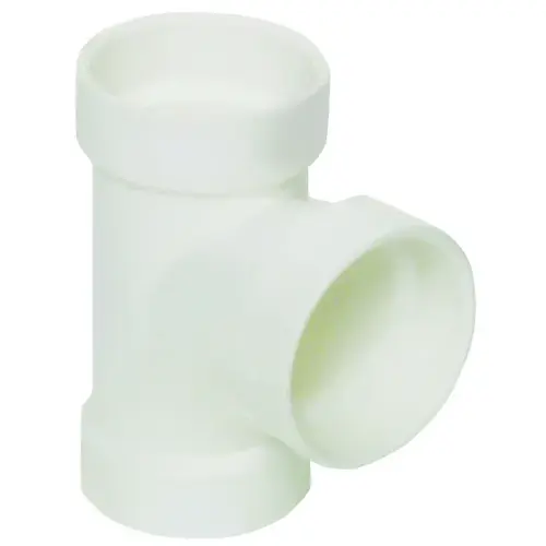 CANPLAS 192152L Sanitary Pipe Tee, 2 in, Hub, PVC, White