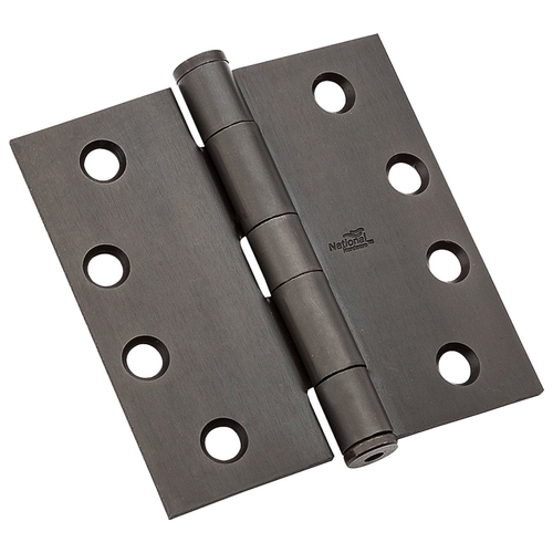 179 Series Standard Weight Template Hinge, 4 in H Frame Leaf, Steel, Oil-Rubbed Bronze, 85 lb