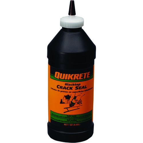 Quikrete 864005 Self-Leveling Crack Seal, Liquid, Black, Slight, 1 qt Bottle