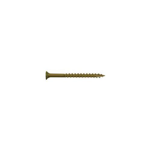 Deck Screw, #9 Thread, 2-1/2 in L, Bugle Head, Star Drive, Type 17 Slash Point, Carbon Steel ProTech-Coated - pack of 350