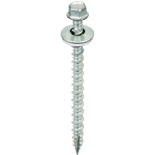 Screw, #9 Thread, High-Low, Twin Lead Thread, Hex Drive, Self-Tapping, Type 17 Point