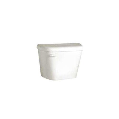 Toilet Tank, 1.1 to 1.6 gpf Flush, Aluminum/Vitreous China, White