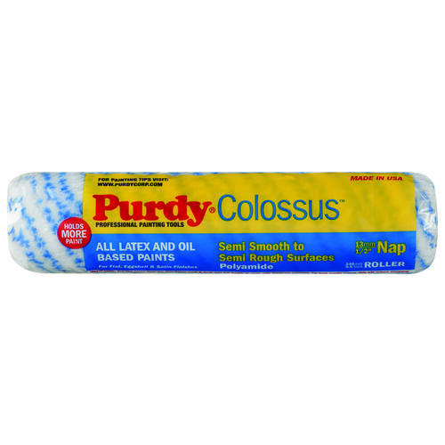 Purdy 140630M93 Colossus Replacement Roller Cover, 1/2 in Thick Nap, 9-1/2 in L, Woven Polyamide Cover
