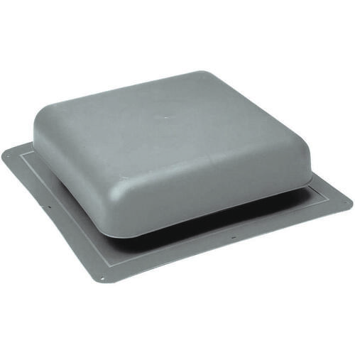 Roof Louver, 18-1/2 in L, 18 in W, Resin, Gray