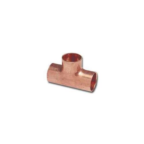 111R Series Reducing Pipe Tee, 1 x 1 x 3/4 in, Sweat, Copper