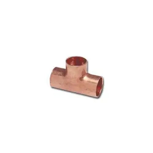 111R Series Reducing Pipe Tee, 2 x 2 x 1-1/2 in, Sweat, Copper