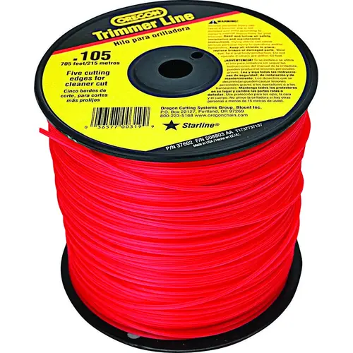 Oregon 619777 Trimmer Line, 0.105 in Dia, 705 ft L, Co-Polymer