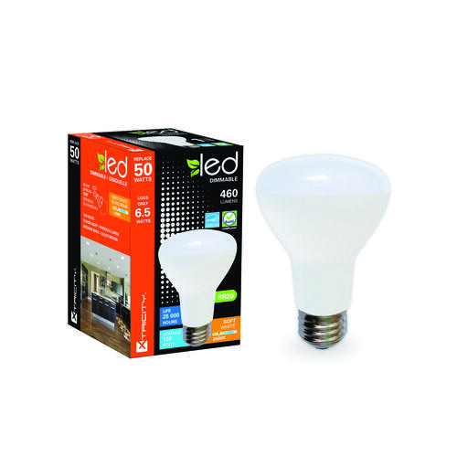 LED Bulb, Flood/Spotlight, BR20 Lamp, 50 W Equivalent, Medium Lamp Base, Dimmable, Soft White Light