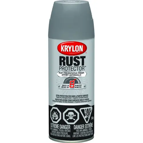 Rust Protector Rust Preventative Primer, Gray, 12 oz