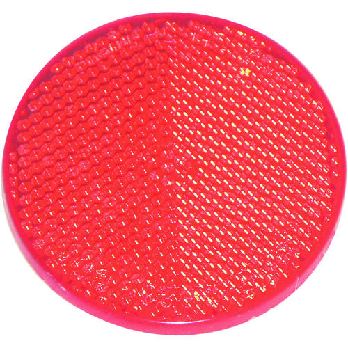 US Hardware RV-657C Safety Reflector, Red Reflector, Plastic Reflector, Adhesive Mounting