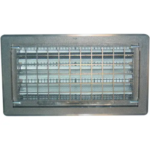 B-EBLACK MB Automatic Foundation Vent, 65 sq-in Net Free Ventilating Area, Mesh Grill, Thermoplastic